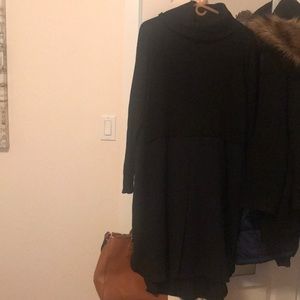 Madewell dress half sweater half chiffon skirt